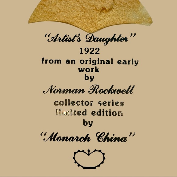 Limited Edition Norman Rockwell Collector Series Plate “Artist Daughter” - Picture 7 of 12